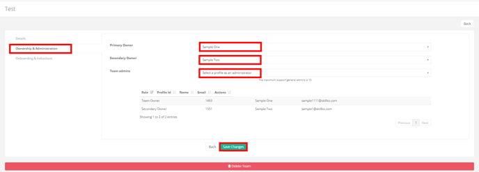 owner and admin screenshot for hubspot